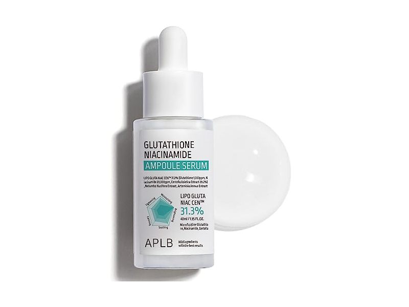 APLB Glutathione Niacinamide Ampoule Serum, 1.35 fl oz/40 mL