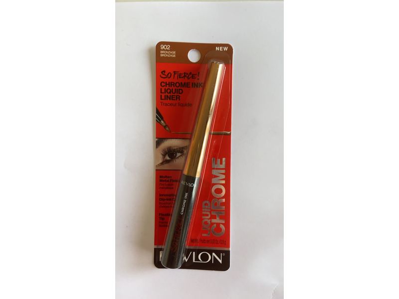 Revlon So Fierce! Chrome Ink Liquid Eyeliner, 902 Bronzage, 0.03 oz.