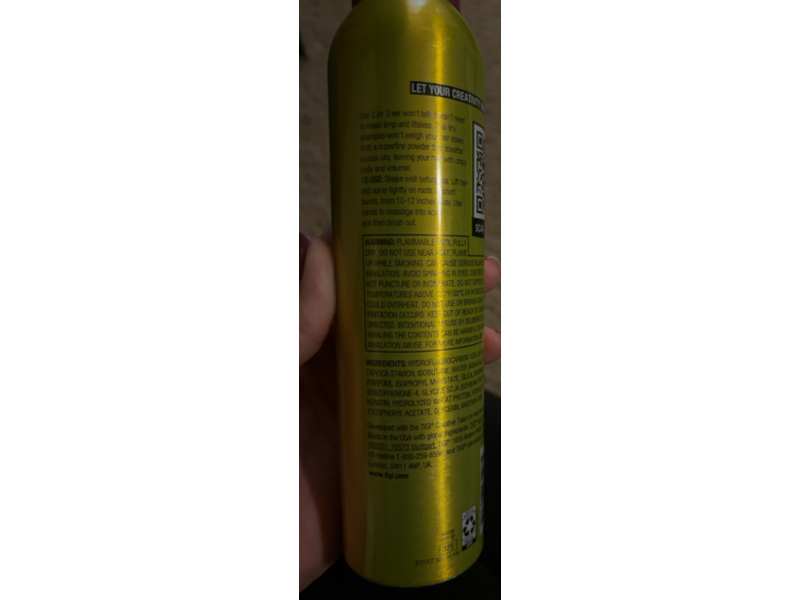 Bed Head Tigi Oh Bee Hive volumizing Dry Shampoo, 6 oz/170 g