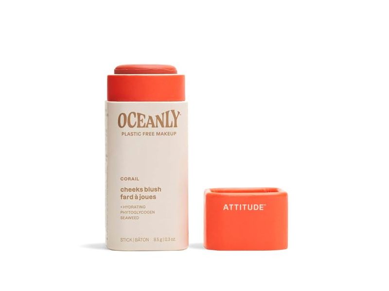 Attitude Oceanly Cheeks Blush, Silky Pink, 0.3 oz/8.5 g