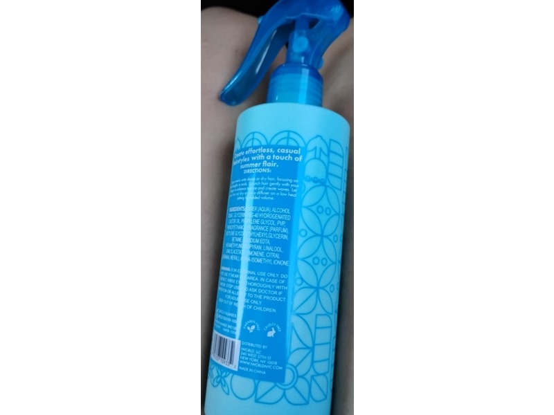 Amora Wave Wonder Texture Spray, Weightless Hydration Oceanless Waves, 8.45 fl oz/ 250mL