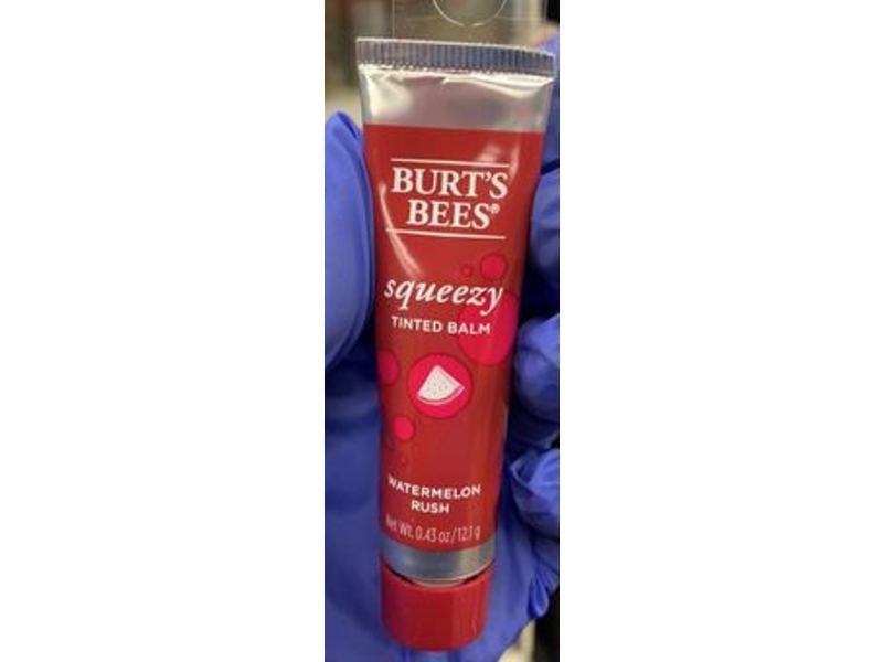 Burt's Bees Squeezy Tinted Lip Balm, Watermelon Rush, 0.43 oz/121 g