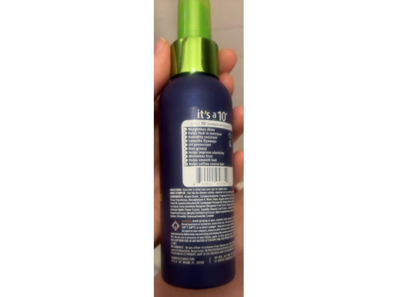 It's A 10 Miracle Shine Spray, Noni Oil, 4 fl oz/118 mL