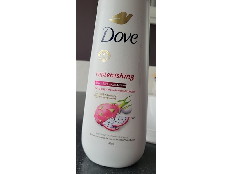 Dove Replenishing Body Wash, Dragon Frit & Coconut Cream, 591 mL