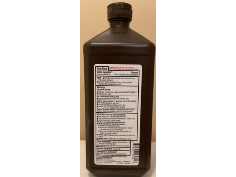 Walgreens 3% Hydrogen Peroxide, 32 fl oz/945 mL