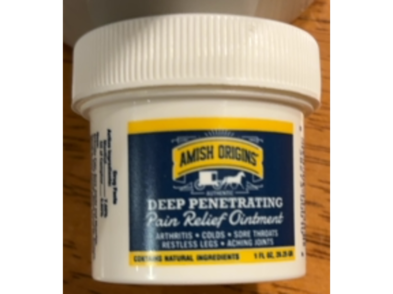Amish Origins Deep Penetrating Pain Relief Ointment, 1 fl oz/29 g