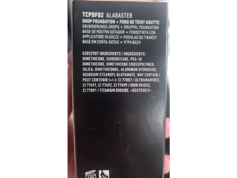 NYX Professional Makeup Total Control Pro Drop Foundation, Alabaster, 0.43 fl oz/13 mL