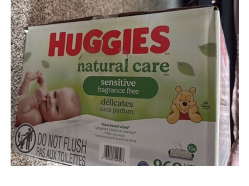 Huggies Natural Care Baby Wipes, Sensitive, 960 Count