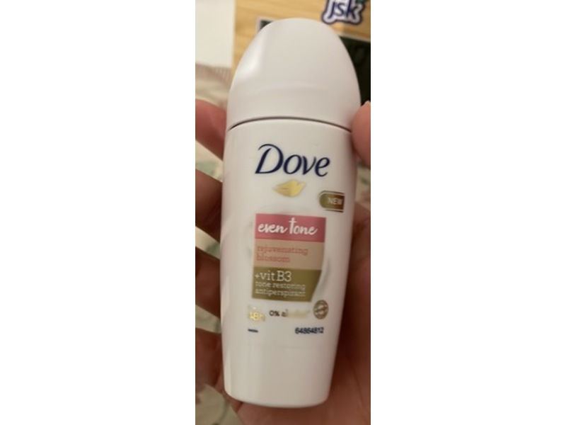 Dove Even Tone Antiperspirant, Rejuvenating Blossom + Vitamin B3, 50 mL