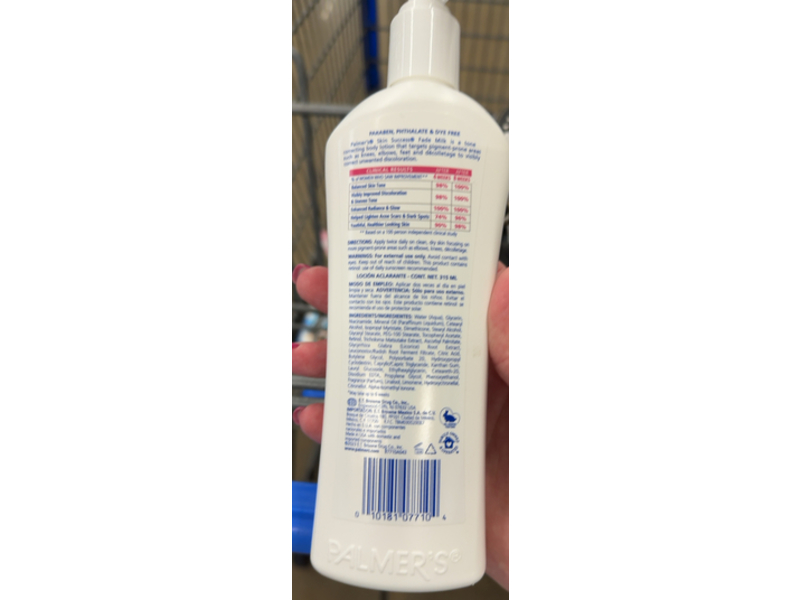 Palmer's Anti-Dark Spot Tone Correcting Body Lotion, 5% Niacinamide, 10.6 fl oz/315 mL