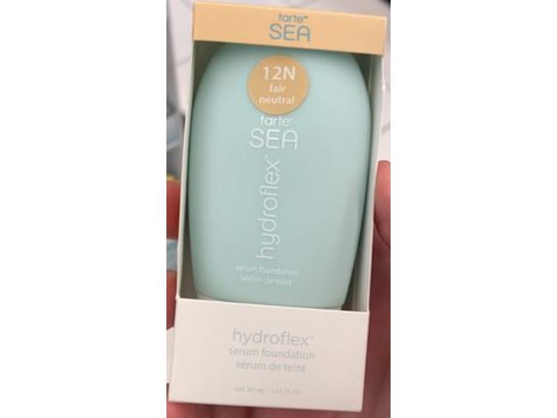 Tarte Sea Hydroflex Serum Foundation, 12N Fair Neutral, 1.01 fl oz/30 mL