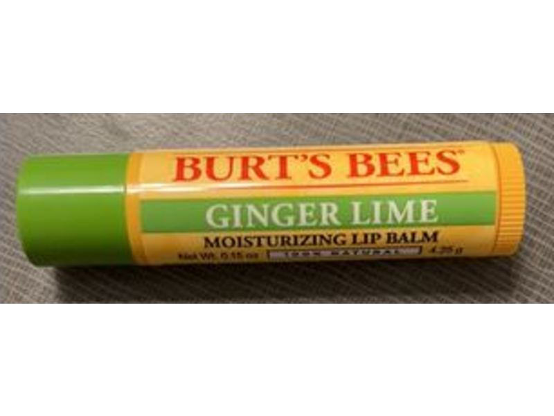 Burt's Bees Moisturizing Lip Balm, Ginger Lime, 0.15 oz