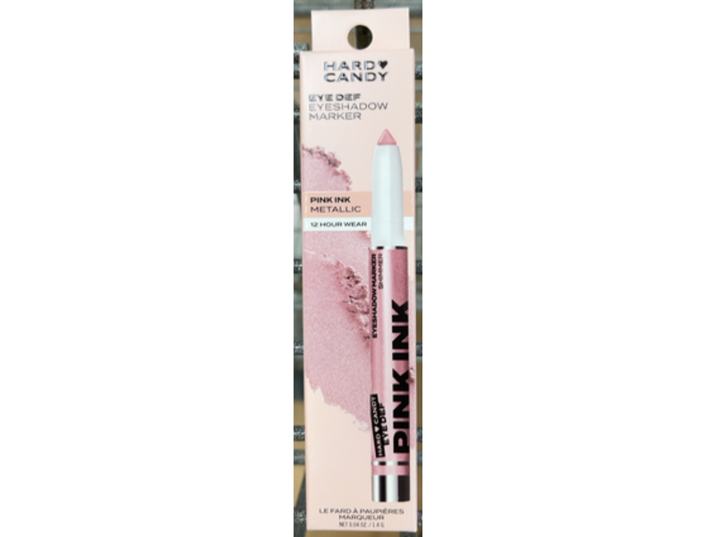 Hardy Candy Eye Def Eyeshadow Marker Shimmer, Pink Ink Metallic, 0.04 oz/1.4 g