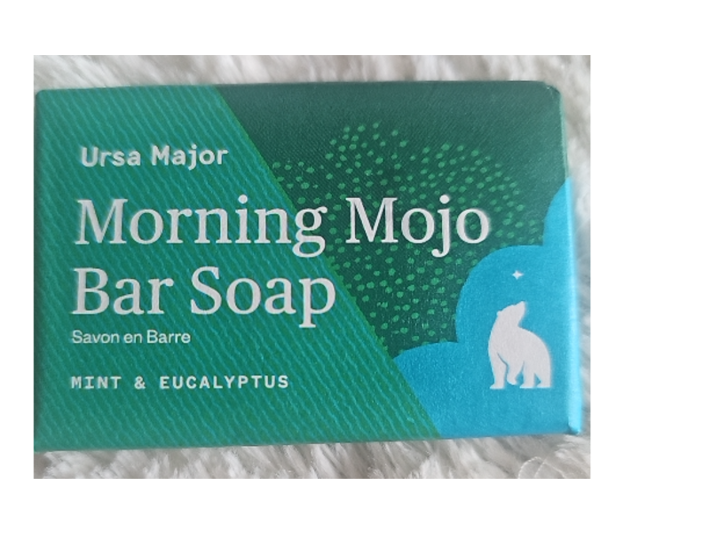 Ursa Major Morning Mojo Bar Soap, Mint & Eucalyptus, 5oz