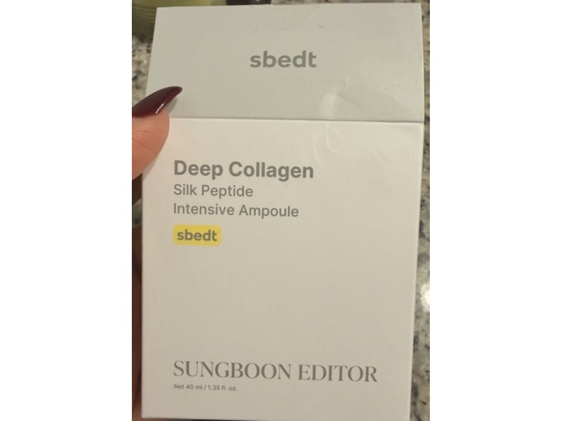Sungboon Editior Sbedt Deep Collagen Intensive Ampoule, Silk Peptide, 1.35 fl oz/40 mL