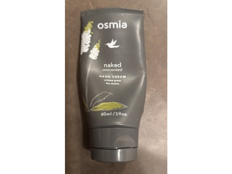 Osmia Naked Hand Cream, Unscented, 2 fl oz/60 mL