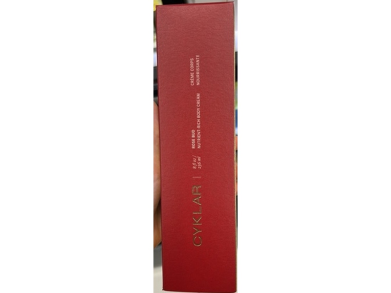 CYKLAR Rich Body Cream, Rose Bud, 8 fl oz/236 mL