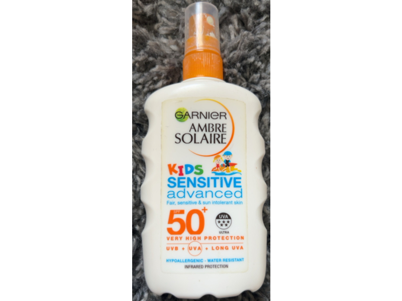 Garnier Ambre Solaire Kids Sensitive Spray, SPF 50+, 200 mL
