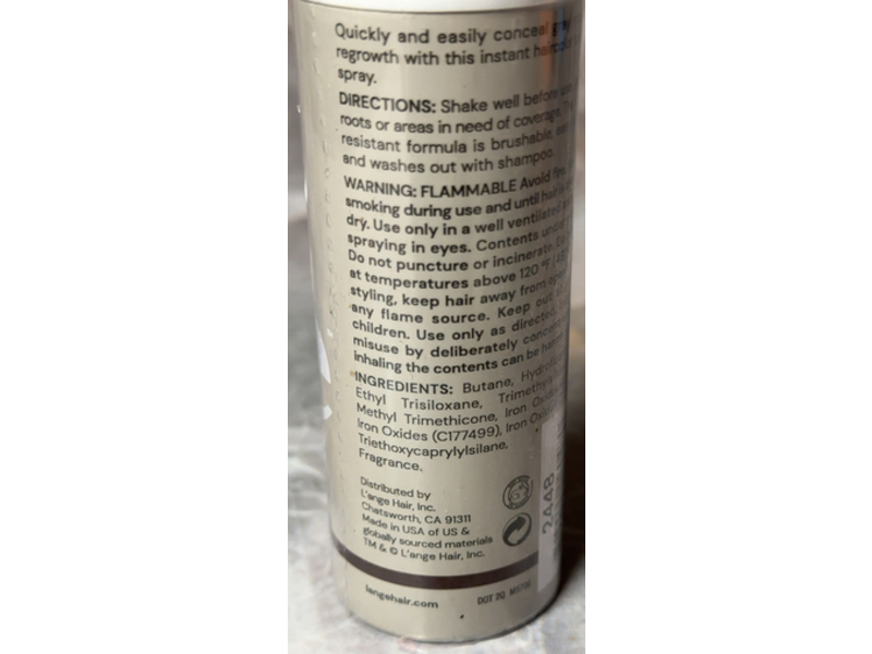 l'ange Root Touch-Up Spray, Medium Brown, 2 oz/59 g