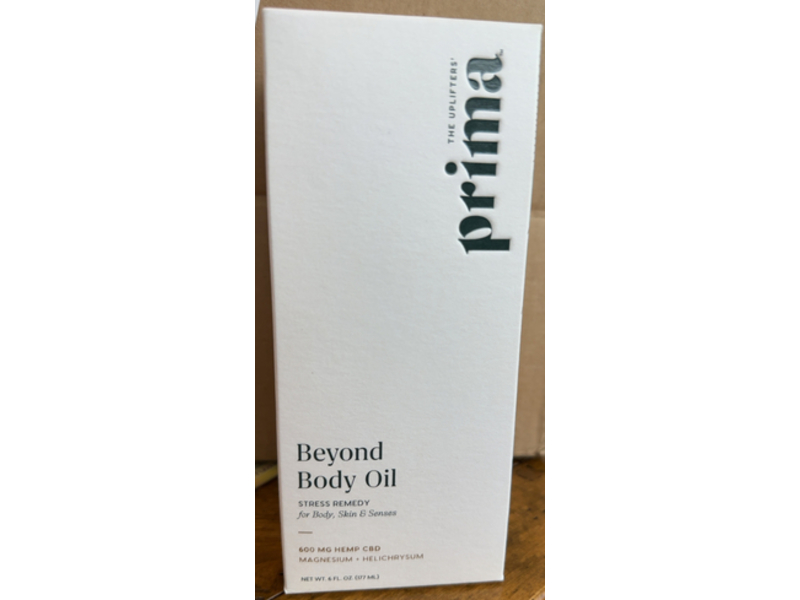 Prima Beyond Body Oil, Stress Remedy, Magnesium + Helichrysum, 6 fl oz/177 mL