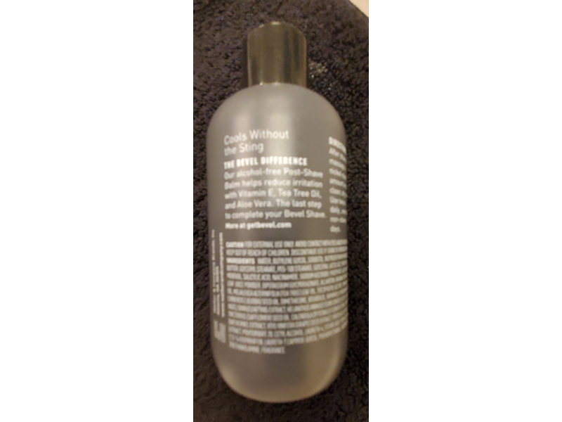 Bevel Shave Post-Shave Balm, Tea Tree Oil, 4 fl oz/120 mL