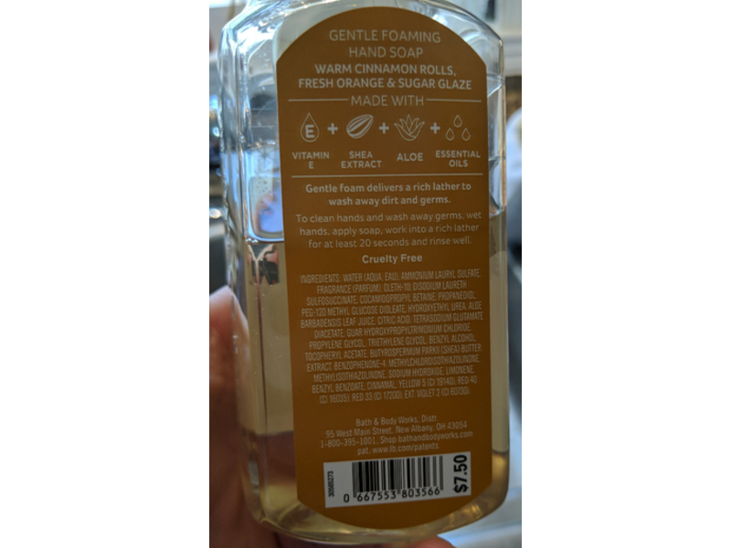 Bath & Body Works Gentle Foaming Hand Soap, Iced Cinnamon Rolls, 8.75 fl oz