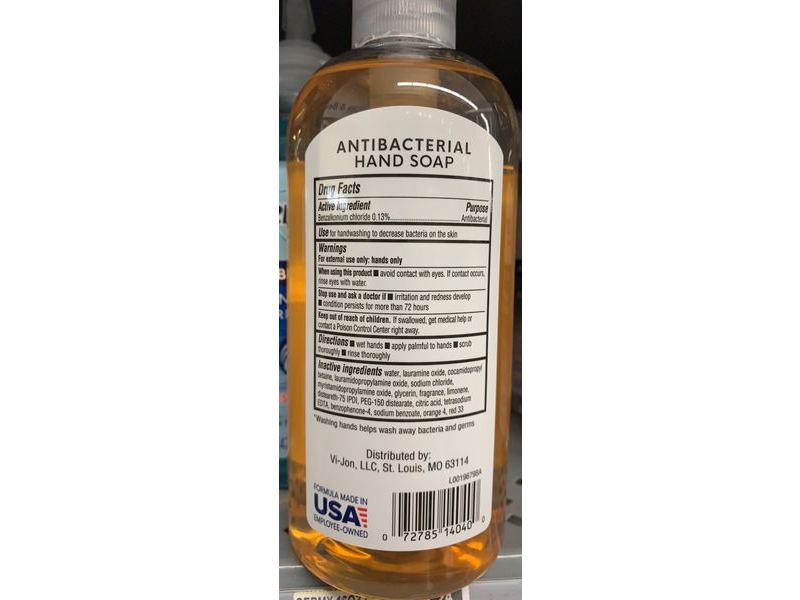 Germ-X Antibacterial Hand Soap, Citrus Peel Scent, 16 fl oz/473 mL