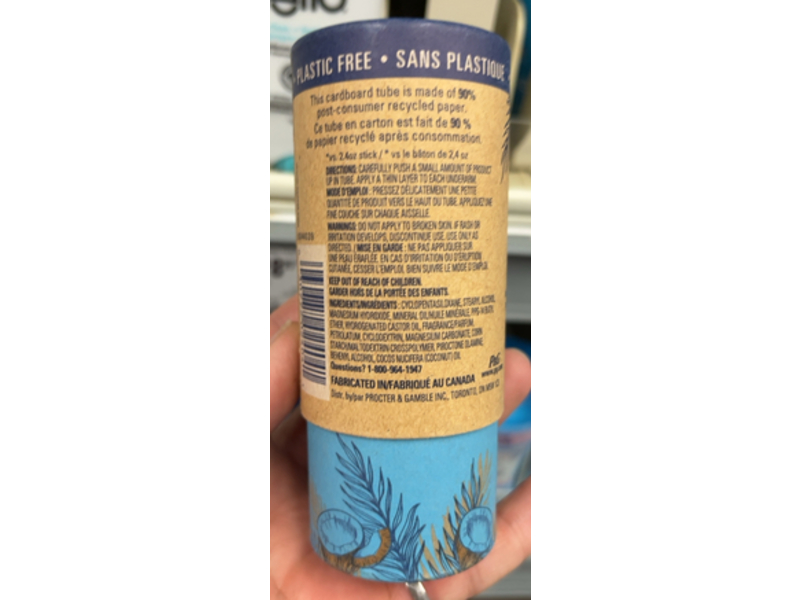 Secret Noix De Coco Authentique Deodorant, Aluminium Free, 75 g