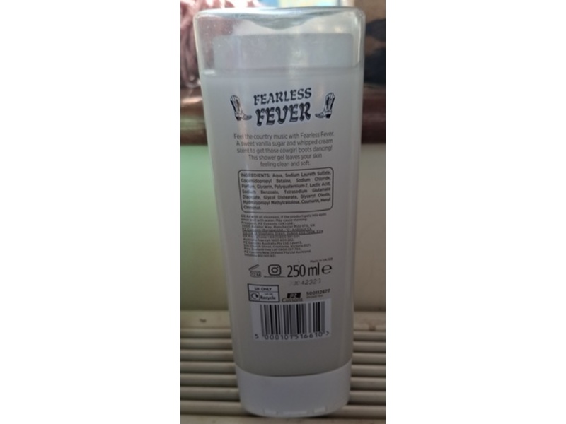 Cussons Creations Fearless Fever Shower Gel, Vanilla Sugar And Whipped Cream, 250 mL, Pack of 6