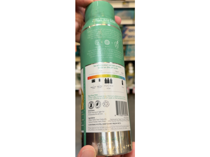 Elementa Silver Adult Mouth Rinse, Winter Mint, 20 fl oz/600 mL