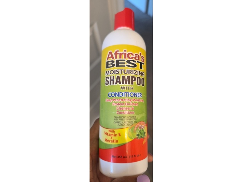 Africa's Best Moisturizing Shampoo Conditioner, Vitamin E & Keratin, 12 fl oz/355 mL