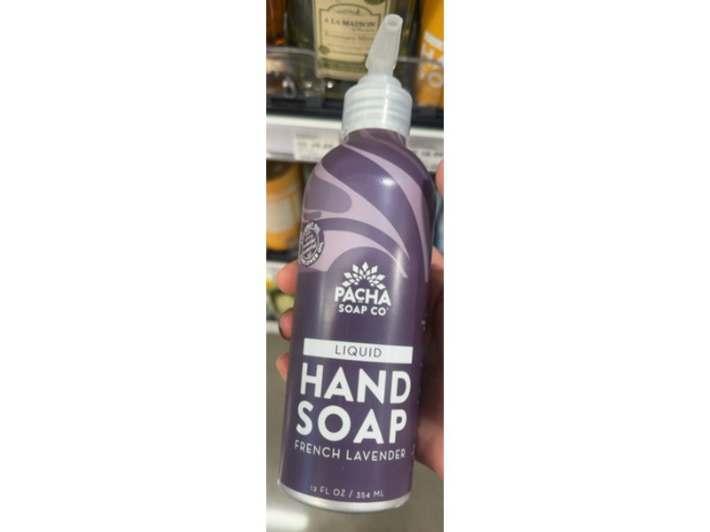 Pacha Soap Co Liquid Hand Soap, French Lavender, 12 fl oz/354 mL