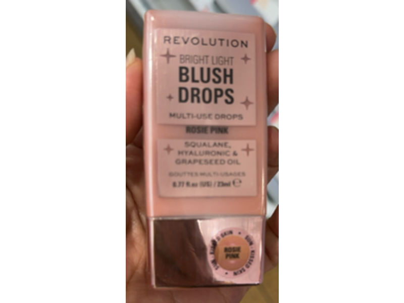 Revolution Bright Light Blush Drops, Pink Rosie, 0.77 fl oz/23 mL