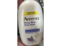 Aveeno Stress Relief Body Wash, Sensitive Skin, Prebiotic Oat + Lavender, 33 fl oz/975 mL - thumbnail 2