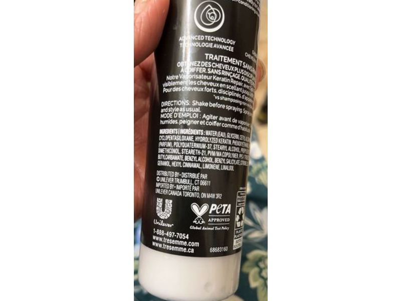 Tresemme Keratin Repair Leave-In Treatment Spray, 6.1 fl oz/180 mL