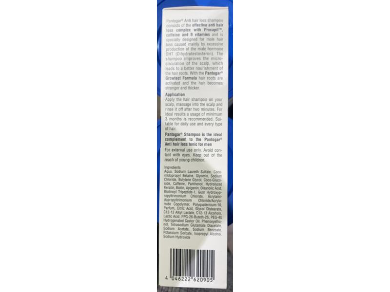 Pantogar Anti Hair Loss Shampoo, 200 mL
