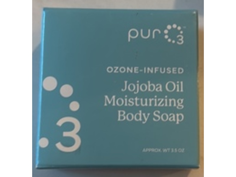 PurO3 Ozone-Infused Moisturizing Body Soap, Jojoba Oil, 3.5 oz, Pack Of 3