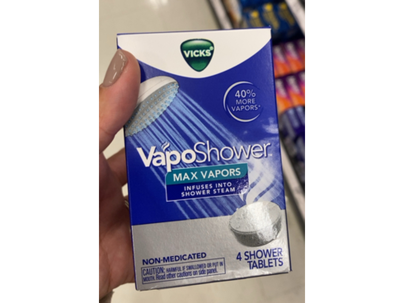 Vicks Vaposhower Max Shower Tablets, 4 Count