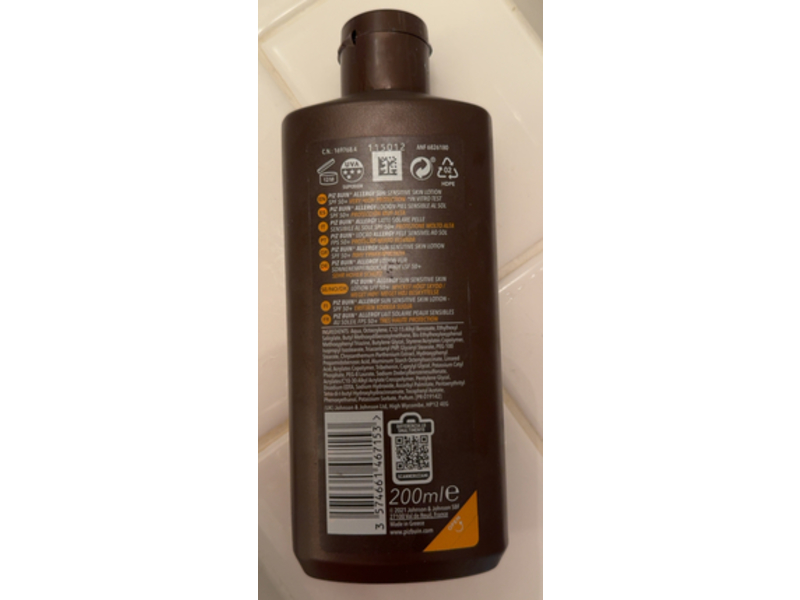 Piz Buin Allergy Sun Sensitive Skin Lotion, SPF 50+, 200 mL