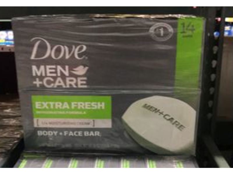 Dove Men + Care Body + Face Bar, Extra Fresh, 4 oz/113 g, Pack Of 14