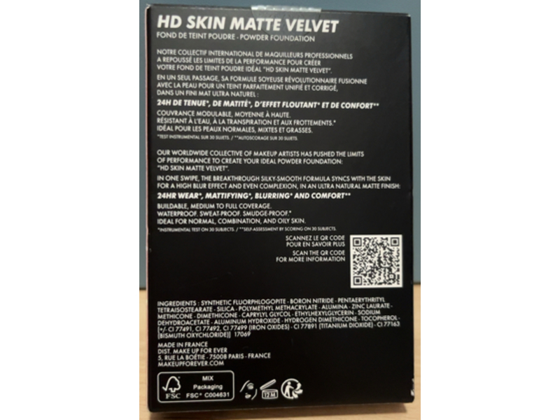 Make Up For Ever HD Skin Powder Foundation, 1Y04, 0.38 oz/11 g