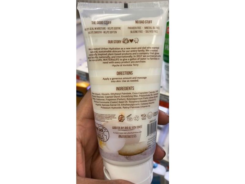 Urban Hydration Moisture-Locking Body Lotion, Castor & Shea, 6.0 fl oz/180 mL