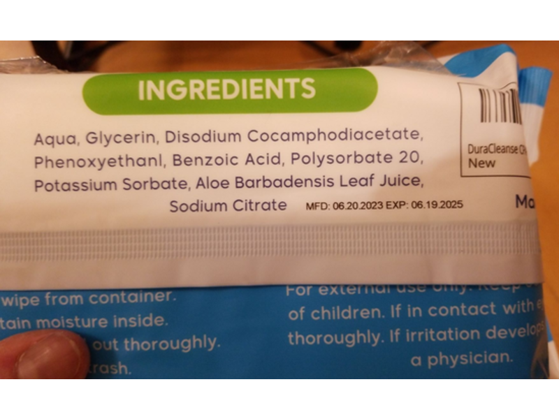 Duracleanse Cpap Wipes, Aloe, 150 Count