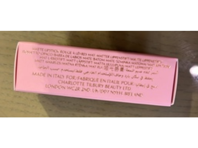 Charlotte Tilbury Matte Revolution Lipstick, Pillow Talk-Nude Pink, 0.12 oz/3.5 g