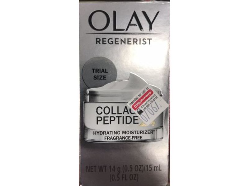 Olay Regenerist Collagen Peptide 24 Hydrating Moisturizer, 0.5 fl oz/15 mL