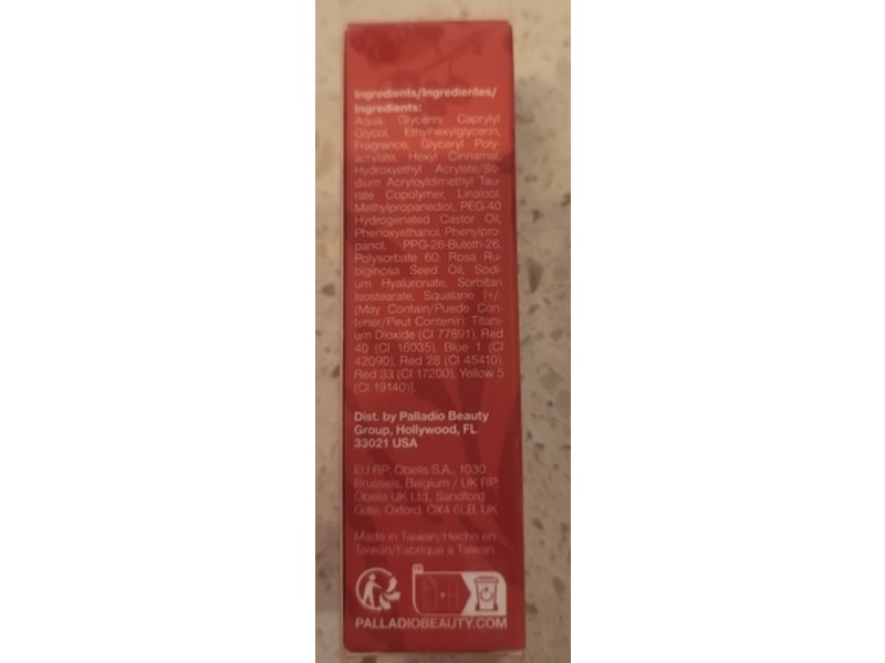 Palladio Jelly Lip Tint, Strawberry Sugar LPT04, 0.13 fl oz/3.9 mL