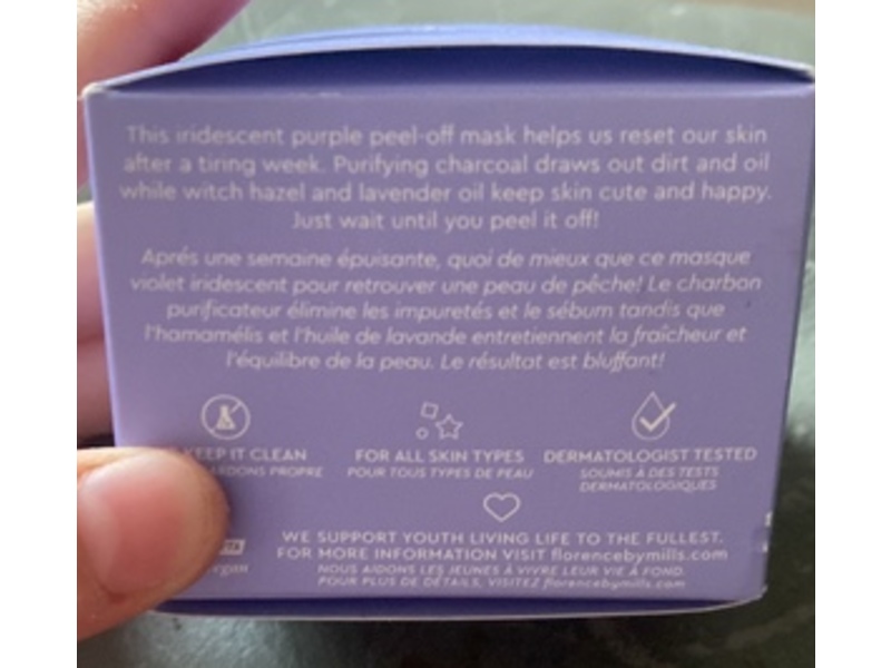 Florence by Mills Mind Glowing Peel Off Mask, 1.7 oz/ 50 mL