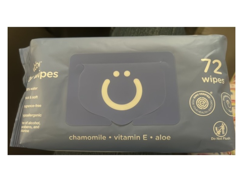 Ubbi Baby Wipes, Chamomile, Vitamin E & Aloe, 72 Count