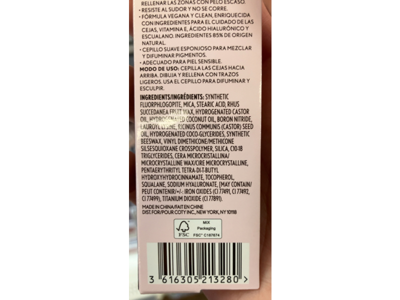 Covergirl Clean Fresh Brow Liner, 600 Dark Brown, 0.001oz/0.04 g