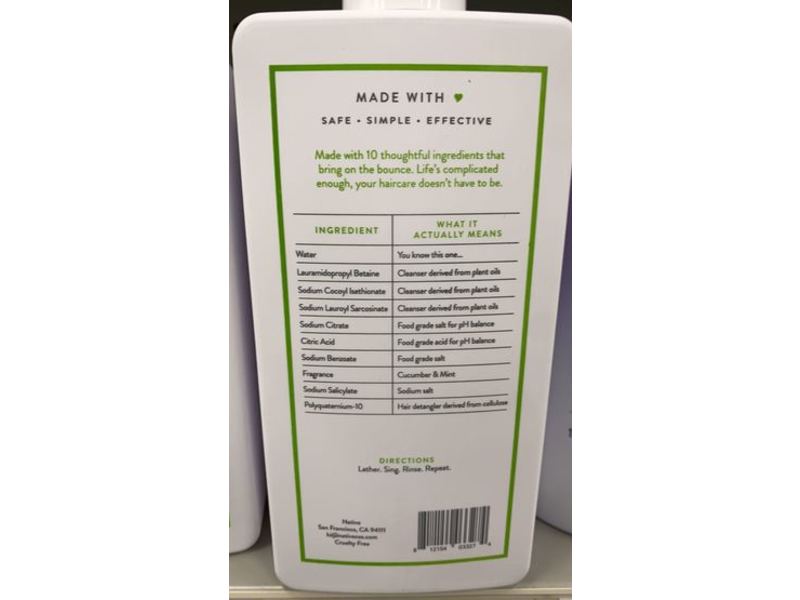 Native Volumizing Shampoo, Cucumber & Mint, 16.5 fl oz/487 mL